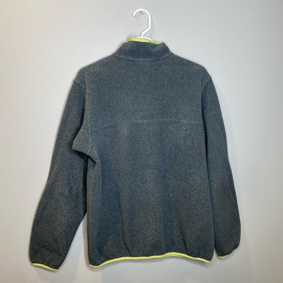 Patagonia women’s lightweight synchilla snap pullover gray yellow fleece size L - Picture 2 of 7